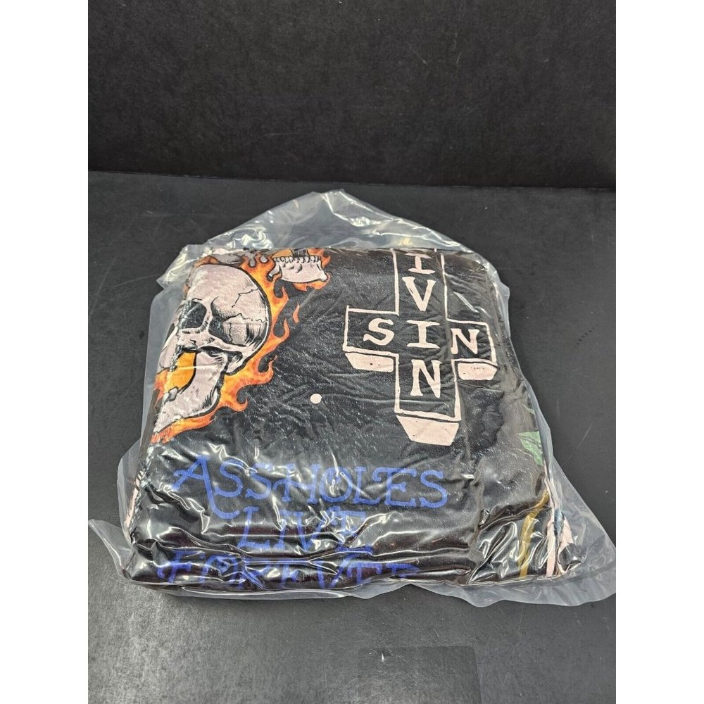 Assholes*s Live Forever Multicolor Fleece 5x5 Blanket New Sealed